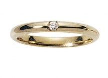 Alliance 2,50 mm - Or jaune 18 carats & Diamant - FERIEL By Fair'belle
