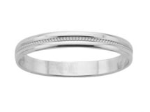 Alliance Mariage 3 mm - Or blanc 18 carats - DIVINA By Fair'belle