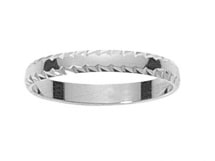 Alliance Mariage 3 mm - Or blanc 18 carats - ELODIE By Fair'belle