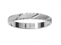 Alliance Mariage 3 mm - Or blanc 9 carats - IZARRA By Fair'belle