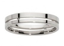 Alliance Mariage 4,5 mm - Or blanc 18 carats - SANDRO By Fair'belle