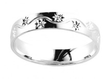 Alliance Mariage 4,5 mm - Or blanc 18 carats - STESSY By Fair'belle