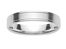 Alliance Mariage 4,5 mm - Or blanc 9 carats - 4,5 mm - DAMIAN By Fair'belle