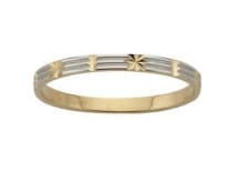 Alliance Mariage Bicolore -  2 mm - 9 carats - MALHA By Fair'belle