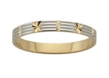 Alliance Mariage Bicolore - 3 mm - 18 carats - MALHA By Fair'belle