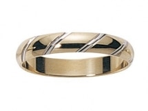 Alliance Mariage bicolore -  4 mm - 18 carats - DORESS By Fair'belle
