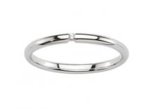 ARRIDA - Alliance diamant 2 mm - Or blanc 9 carats By Fair'belle
