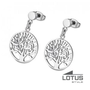 Boucles d'oreilles ARBRE DE VIE Acier LOTUS STYLE Bijoux