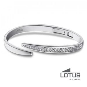 Bracelet entrecroisé Acier serti Cristaux LOTUS STYLE Bijoux