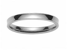 EMMELE - Alliance Mariage 3 mm Or blanc - 9 carats By Fair'belle