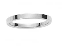 GRATIA - Alliance Mariage 2,5 mm - Or blanc 9 carats By Fair'belle