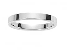 GRATIA -Alliance Mariage 3 mm - Or blanc 9 carats By Fair'belle