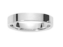 GRATIA - Alliance Mariage 3,5 mm - Or Blanc 9 carats By Fair'belle