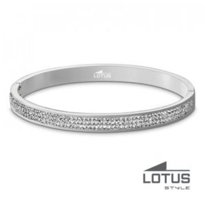 Jonc Acier Cristaux LOTUS STYLE Bijoux