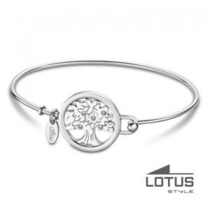 Jonc ARBRE DE VIE Cristaux Acier LOTUS STYLE Bijoux