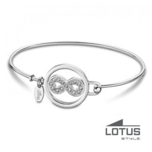 Jonc INFINI Cristaux Acier LOTUS STYLE Bijoux