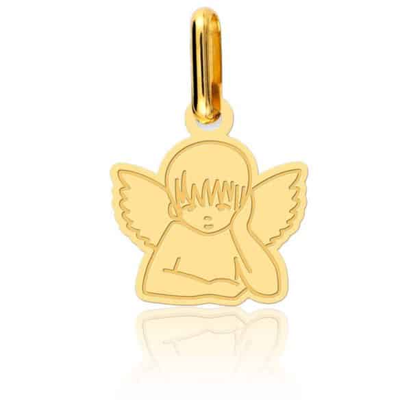 Lucas Lucor Pendentif Ange Pensif Or Jaune 18K