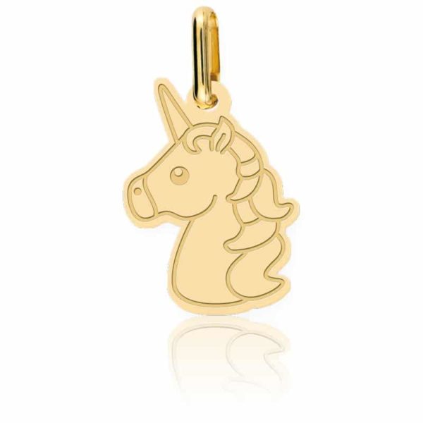 Lucas Lucor Pendentif Licorne Or Jaune XP2102