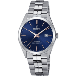 MONTRE FESTINA CLASSICS F20437/B ACIER, MAILLONS EN ACIER INOXYDABLE, HOMME