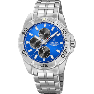 MONTRE FESTINA MULTIFUNCION F20445/4 ACIER, MAILLONS EN ACIER INOXYDABLE, HOMME