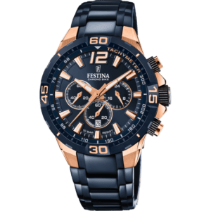 MONTRE FESTINA SPECIAL EDITIONS F20524/1 BLEU, MAILLONS EN ACIER INOXYDABLE, HOMME
