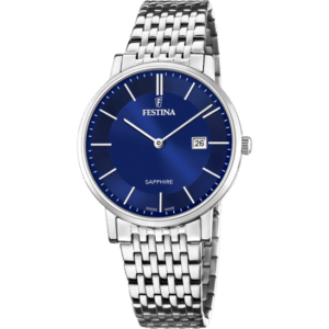 MONTRE FESTINA SWISS MADE F20018/2 ACIER, MAILLONS EN ACIER INOXYDABLE, HOMME