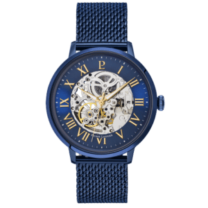 Montre Homme Automatique 318B468 acier milanais bleu
