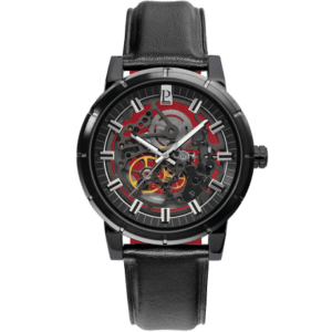 Montre homme automatique 320D433 cuir noir