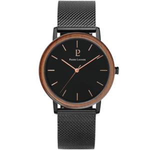 Montre Homme Nature 238F338 acier milanais noir