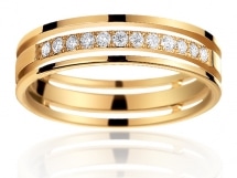 PALOMA - Alliance Or Jaune 750/00 et Diamant By Fair'belle