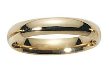 SONEVA - Alliance Mariage 4 mm - Or jaune 9 carats By Fair'belle