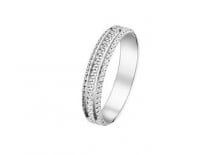 URIEL -Alliance Mariage 4 mm - Or blanc 18 carats By Fair'belle