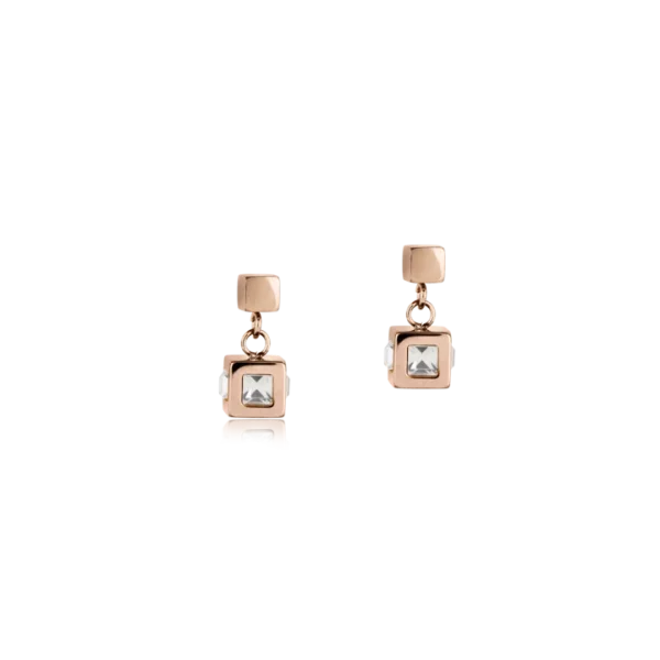Boucles d'oreille cube