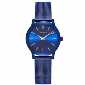 Montre Ligne Pure Acier Milanais Bleu