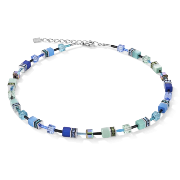 Collier Geocube Bleu Vert
