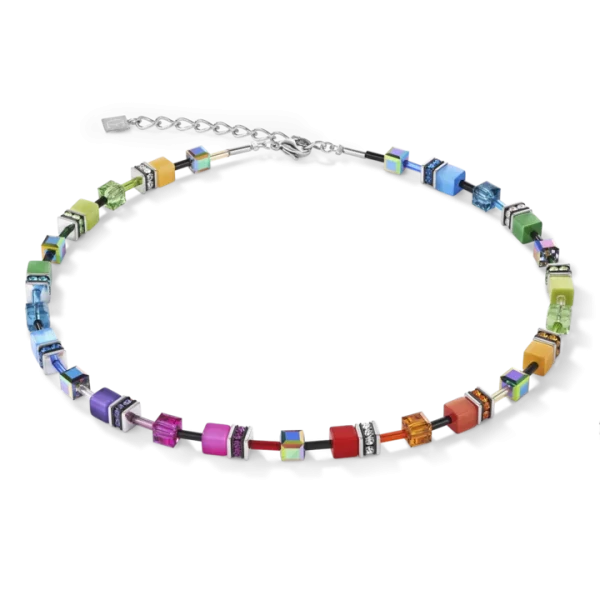 Collier Geocube multicolore