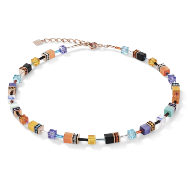 Collier Geocube multicolore