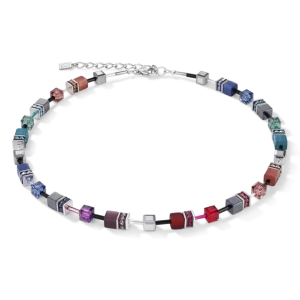 Collier Geocube multicolore