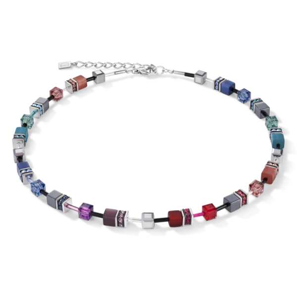Collier Geocube multicolore