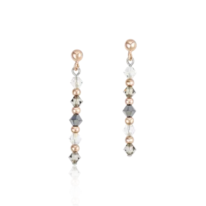 Boucles d'oreille cristaux Swarovski et acier