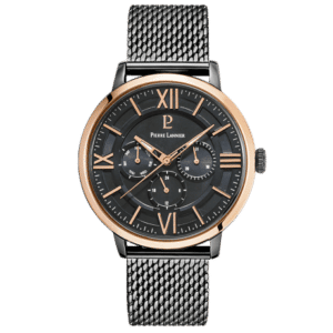 Montre homme Beaucour 255F488 acier milanais noir