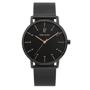 Montre homme Cityline 203F438 acier milanais noir