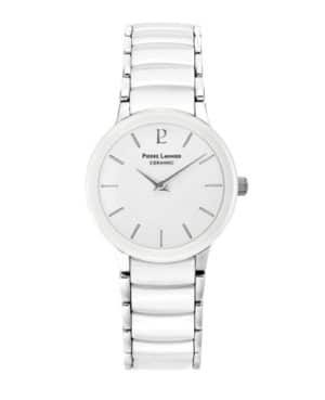 Montre Femme CERAMIC Cadran Blanc Bracelet Acier- Céramique Blanc Ref 006K900