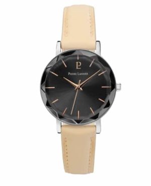 Montre Femme MULTIPLES Cadran Gris Bracelet Cuir Sable Ref 009M684