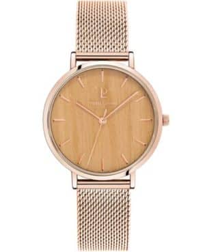Montre Femme NATURE Cadran Beige Bracelet Acier milanais Doré rose Ref 018P989
