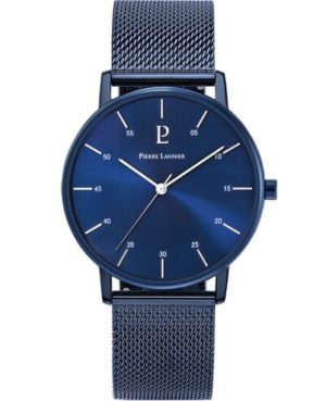 Montre Homme CITYLINE Cadran Bleu Bracelet Acier milanais Bleu Ref 203F466