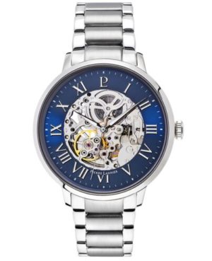 Montre Homme AUTOMATIC Cadran Bleu Bracelet Acier Argenté Ref 317B161
