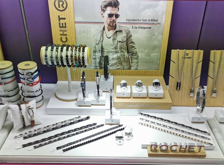 Nouvelle vitrine Rocher bijoux homme