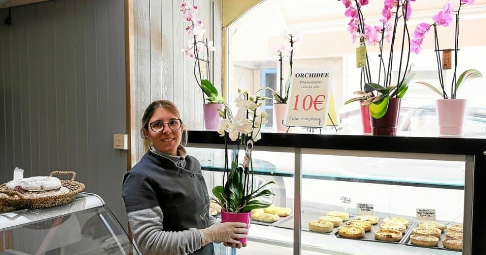 Châteaulin – Commerces solidaires : des fleurs chez le boucher !