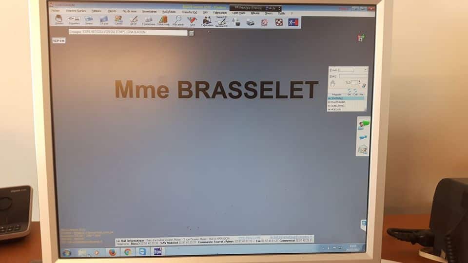 Logiciel en cours d’installation